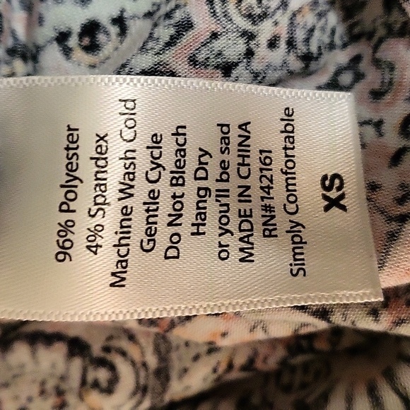 LulaRoe Stretchy Pullover Short Sleeve Print Midi Dress - Size XS - Picture 6 of 6